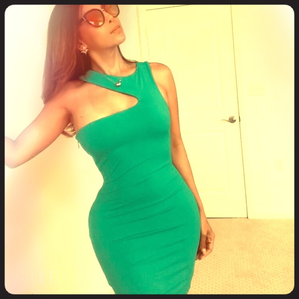 One piece cutout bodycon dress